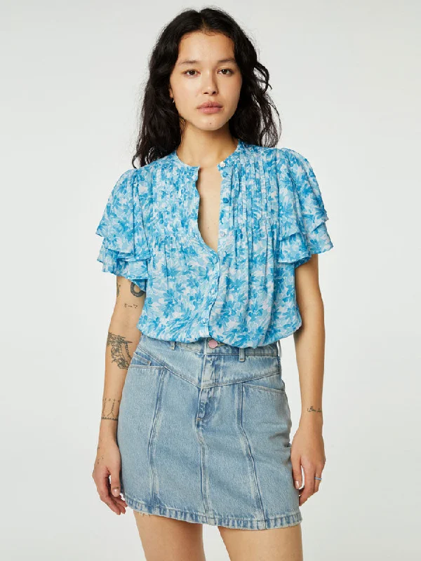 Fabienne Chapot Bobbie Blouse Figolette Feminine Satin Blouse