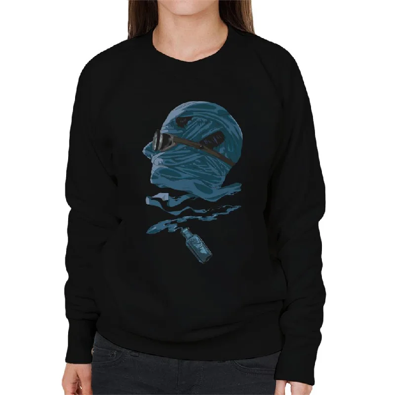 The Invisible Man Potion Women's Sweatshirt Hoodie with Half-Zip Sporty Casual
