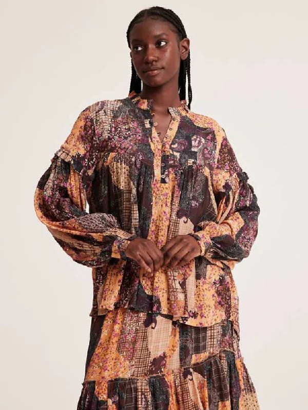 Odd Molly Lauren Blouse Multi Textured Cotton Blouse