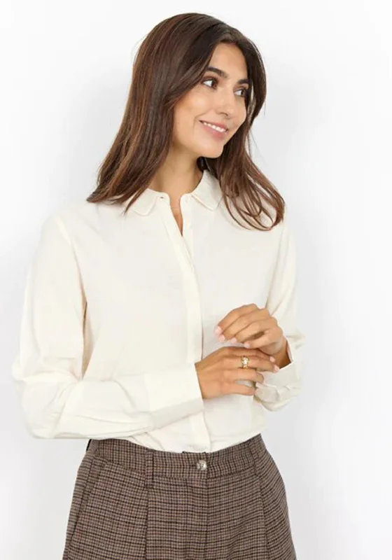 Soyaconcept Radia Blouse, Cream Versatile Layering Blouse