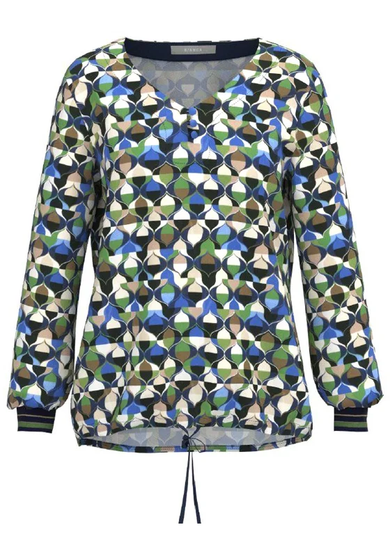 Bianca Alana Printed Blouse, Multi Subtle Shimmer Blouse