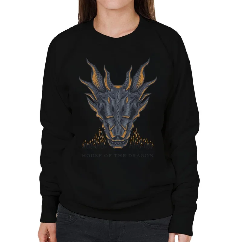 House Of The Dragon Balerion The Black Dread Women's Sweatshirt Hoodie with Reflective Safety Nightwear House Of The Dragon Balerion The Black Dread Women's Sweatshirt Hoodie with Reflective Safety Nightwear