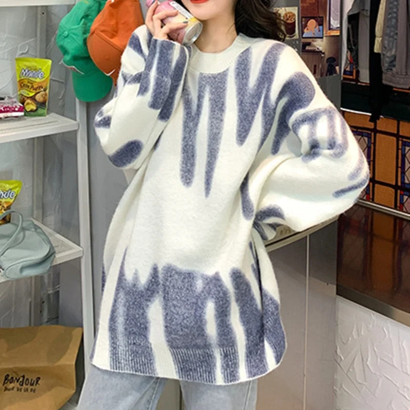 Tie-dye knitted Printed Sweaters | Green Striped Oversized Pullovers | Loose Long Sweaters | Crew Neck Striped Sweater | Streetwear Sweater Hooded Sweater Collared Sweater Shawl Collar Tie-dye knitted Printed Sweaters | Green Striped Oversized Pullovers | Loose Long Sweaters | Crew Neck Striped Sweater | Streetwear Sweater Hooded Sweater Collared Sweater Shawl Collar