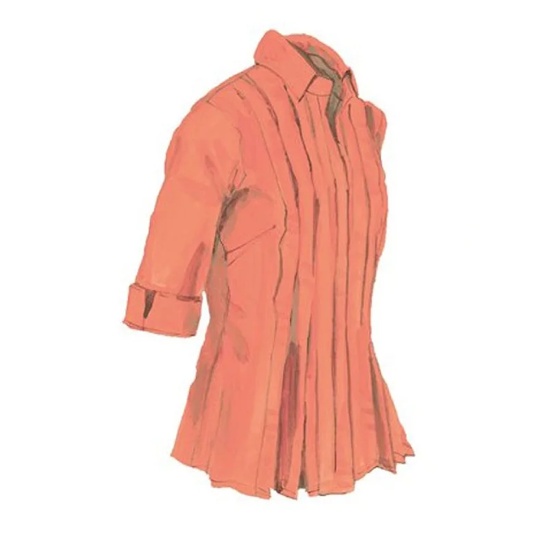 Early Fall Blouse Double Button Blouse