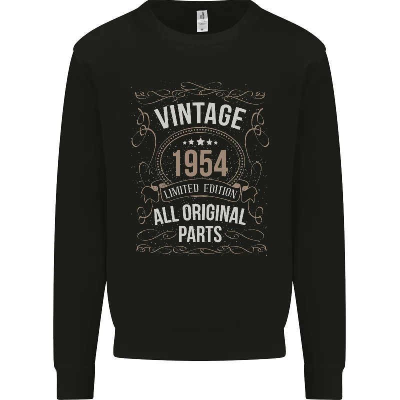 70th Birthday Limited Edition 1954 Mens Sweatshirt Jumper Hoodie with Lace Feminine Delicate 70th Birthday Limited Edition 1954 Mens Sweatshirt Jumper Hoodie with Lace Feminine Delicate