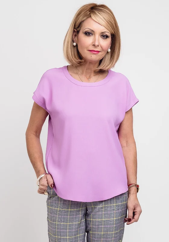 Gerry Weber Blouse Short Sleeve Ruched Sleeve Blouse