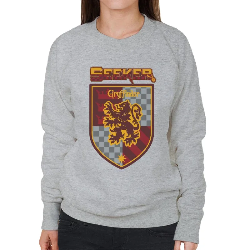 Harry Potter Quidditch Seeker Team Gryffindor Women's Sweatshirt Hoodie Dress Longline Feminine Harry Potter Quidditch Seeker Team Gryffindor Women's Sweatshirt Hoodie Dress Longline Feminine