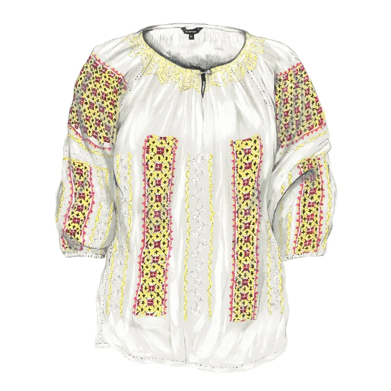 Paradise Blouse High Neck Blouse