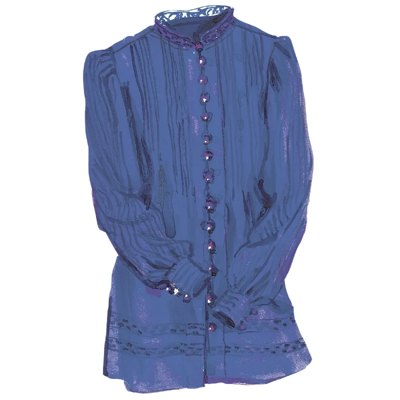 Pleated Blouse Modern Work Blouse