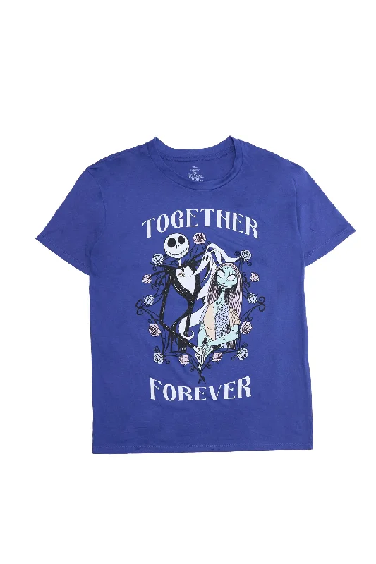 The Nightmare Before Christmas Together Forever Graphic Relaxed Tee Front Pockets Side Pockets Patch Pockets The Nightmare Before Christmas Together Forever Graphic Relaxed Tee Front Pockets Side Pockets Patch Pockets