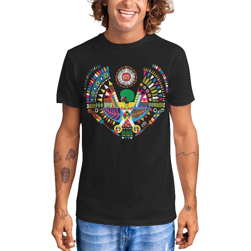 Falcon Ra Goddess Tiye Unisex Short Sleeve Crew Neck Cotton Jersey T-Shirt Elegant Classic Vintage