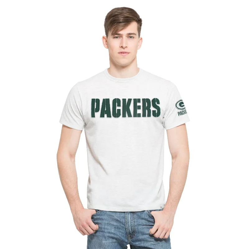 Green Bay Packers Crossover Fieldhouse Men's Cinderblock Tee Real Fur Shearling Chenille Green Bay Packers Crossover Fieldhouse Men's Cinderblock Tee Real Fur Shearling Chenille