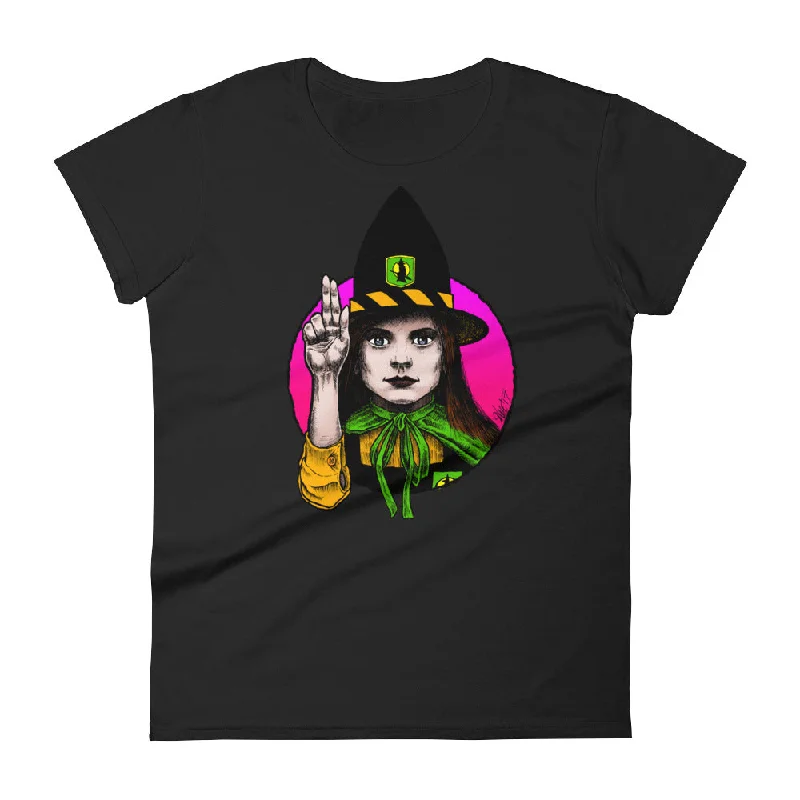 Halloween Saints Series 2 - ALT - Mildred Hubble Women's short sleeve t-shirt Mesh Blend Leather Blend Suede Blend Halloween Saints Series 2 - ALT - Mildred Hubble Women's short sleeve t-shirt Mesh Blend Leather Blend Suede Blend