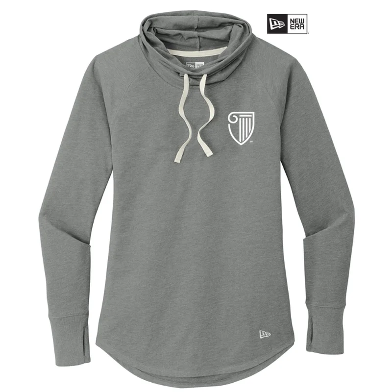 NEW STRAYER New Era ® Ladies Sueded Cotton Blend Cowl Tee - Shadow Grey Heather Anti-Pilling Machine Wash Handmade NEW STRAYER New Era ® Ladies Sueded Cotton Blend Cowl Tee - Shadow Grey Heather Anti-Pilling Machine Wash Handmade
