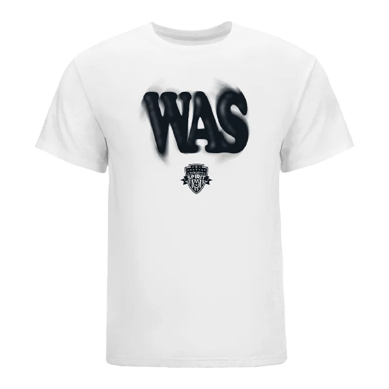 Unisex Washington Spirit Bubbly White Tee Wool Fabric Cashmere Fabric Tweed Fabric