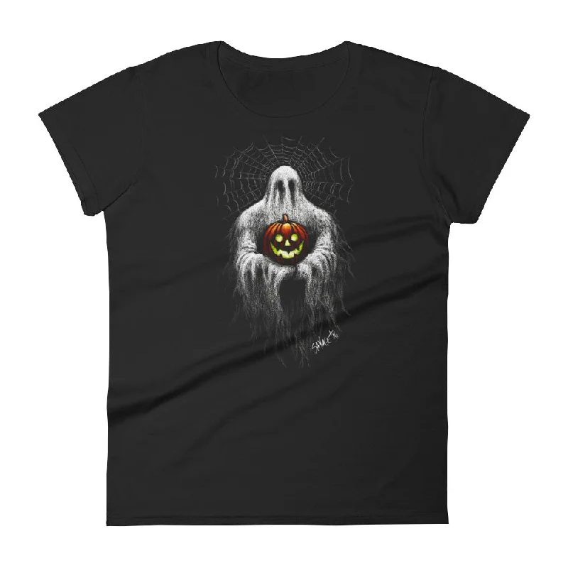 Spirit of Halloween Women's short sleeve t-shirt Hooded Caped Shawl Collar