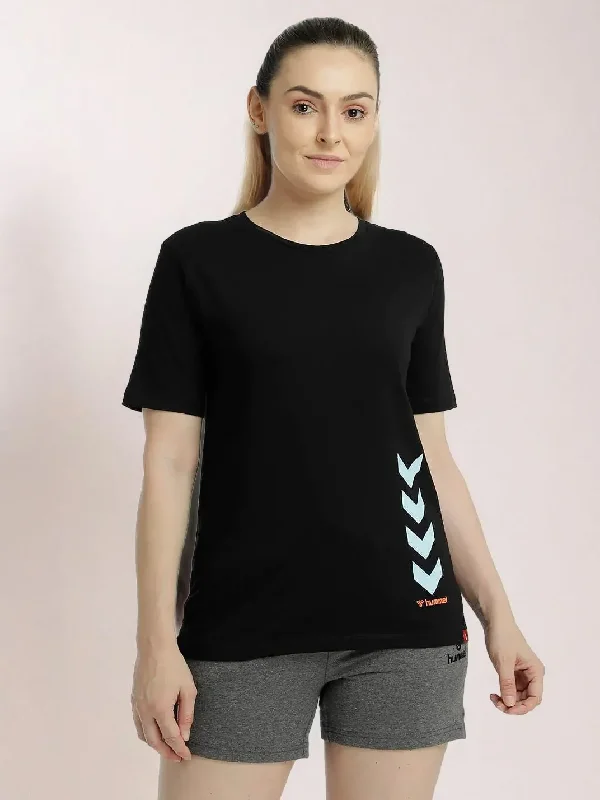Tany Round Neck Cotton Rich Half Sleeve Solid Regular fit Cottonpoly T-shirt for Women Comfortable soft Breathable Fabric Stretchable for Everyday Use Ideal for Casualwear Front Pockets Side Pockets Patch Pockets Tany Round Neck Cotton Rich Half Sleeve Solid Regular fit Cottonpoly T-shirt for Women Comfortable soft Breathable Fabric Stretchable for Everyday Use Ideal for Casualwear Front Pockets Side Pockets Patch Pockets