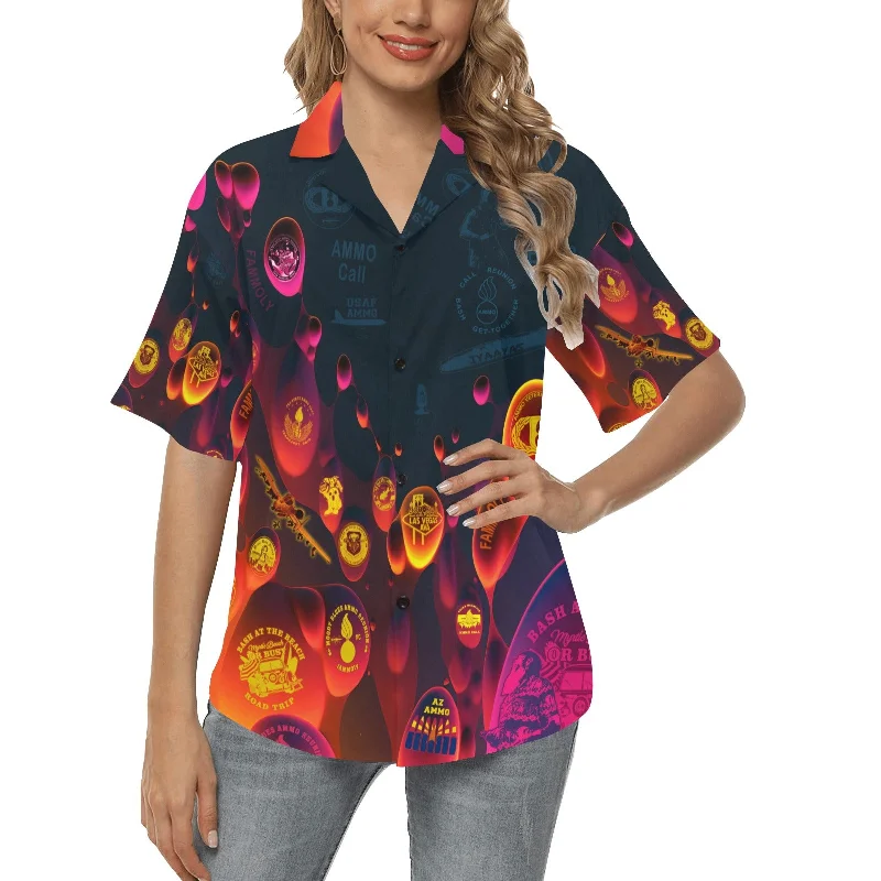 Universal USAF AMMO Call Bash Reunion Get Together Lava Lamp Veterans Association Logos Womens Version Event Hawaiian Shirt Striped Floral Plaid Universal USAF AMMO Call Bash Reunion Get Together Lava Lamp Veterans Association Logos Womens Version Event Hawaiian Shirt Striped Floral Plaid