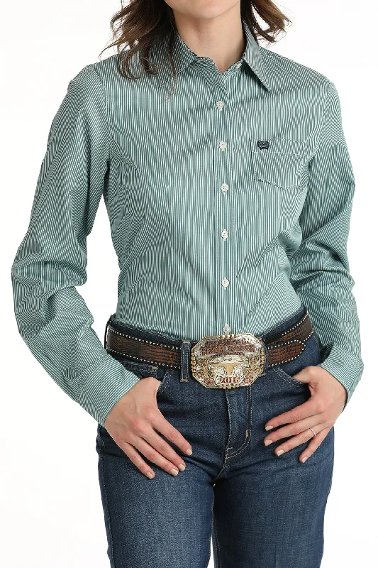 Women's Cinch MSW9164224 TENCEL Teal Button Down Western Shirt Lace Blend Ribbed Blend Corduroy Blend Women's Cinch MSW9164224 TENCEL Teal Button Down Western Shirt Lace Blend Ribbed Blend Corduroy Blend