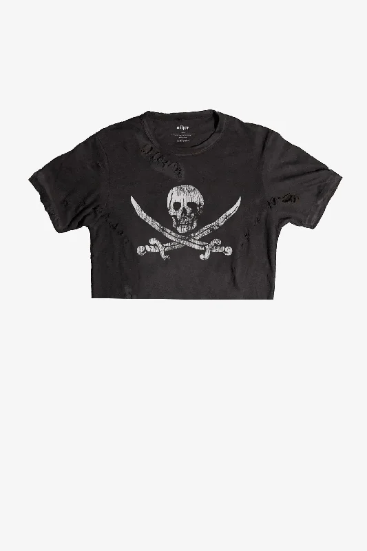 Road Crüe Cropped Thrasher Tee Modern Contemporary Chic