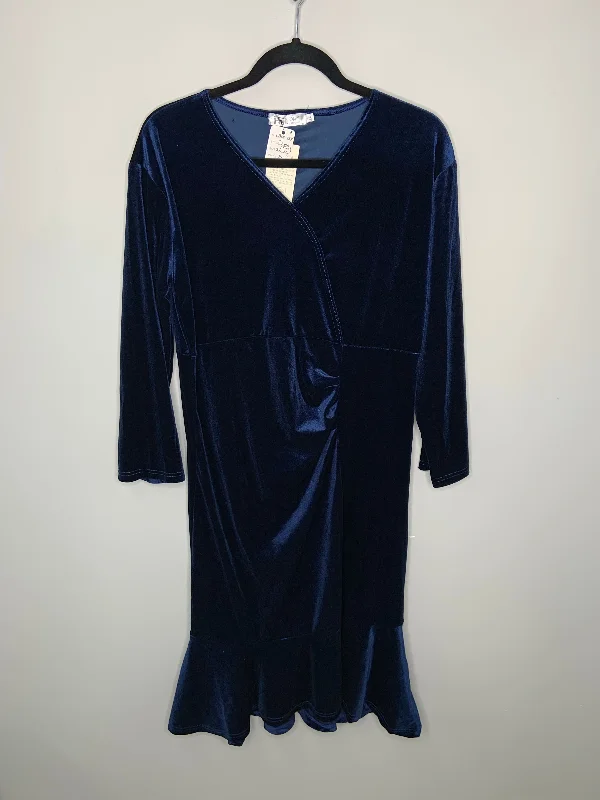 Blue Velvet Dress