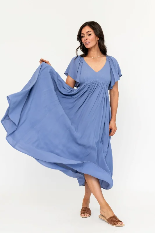 Brielle Dress in Blue