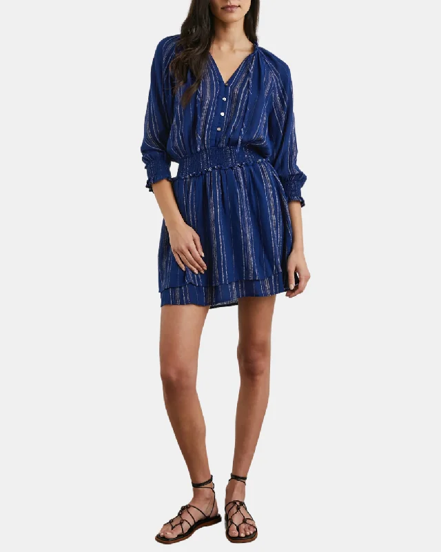 CRYSTAL DRESS IN NOJA STRIPE