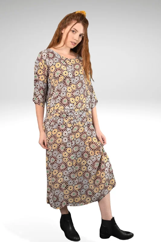 HELEN PRINTED VISCOSE DRESS
