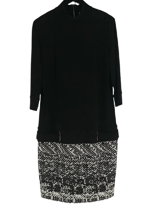 Joseph Ribkoff Size 14 Black & White Dress