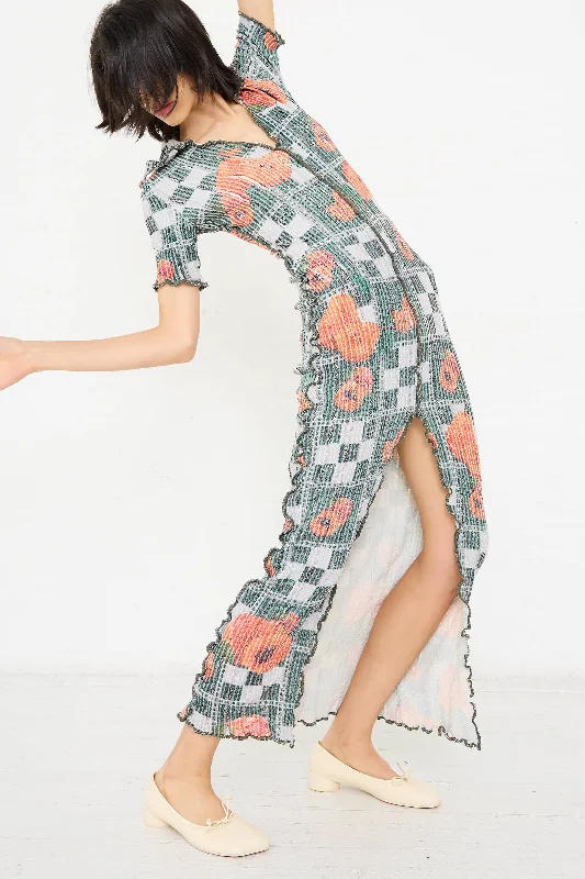 El Mantel Stretch Weave Luna Dress in Mandarin Tree