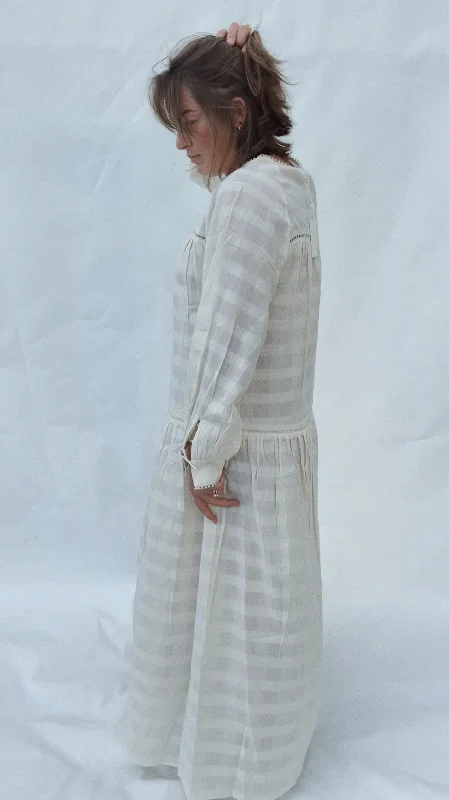 Mala Dress, <i>natural check</i>