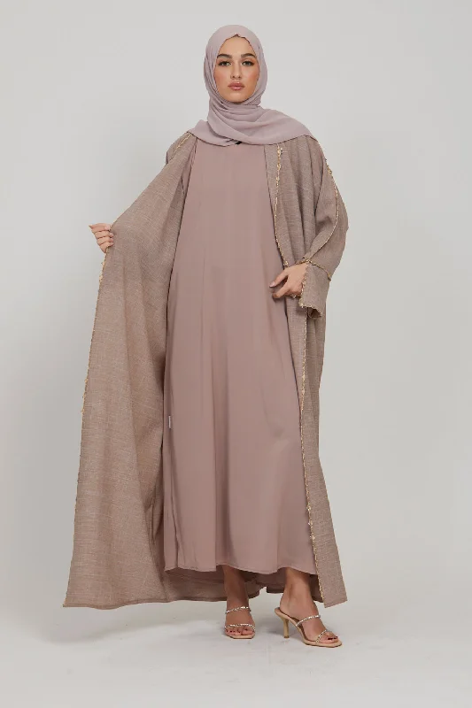 Plus Size Premium Nidha Inner Slip Dress - Malted Caramel