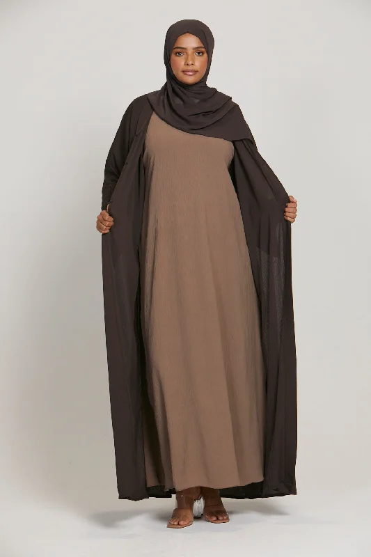 Plus Size Soft Crush Inner Slip Dress - Smokey Taupe