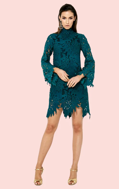 Rose Garden Laser Cut Dress