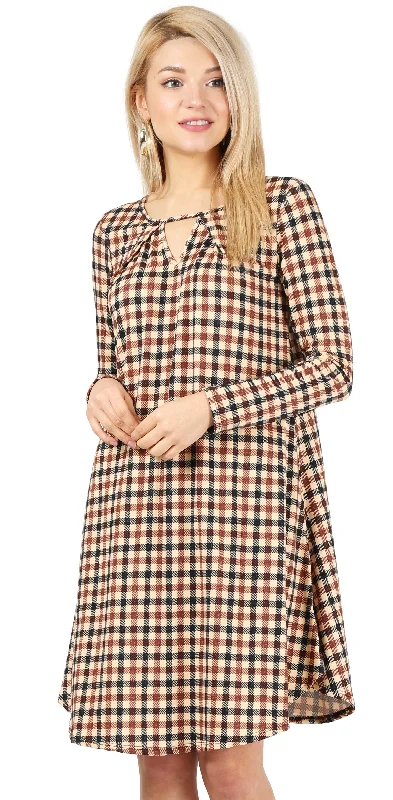 Tan Beige Plaid