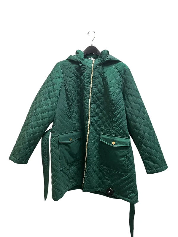 Jacket Other By Dennis Basso Qvc In Green, Size: 2x Fleece Fabric Down Fabric Feather Fabric Jacket Other By Dennis Basso Qvc In Green, Size: 2x Fleece Fabric Down Fabric Feather Fabric
